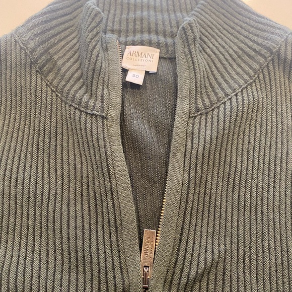 Armani Collezioni Zip Up Sweater - Picture 1 of 6